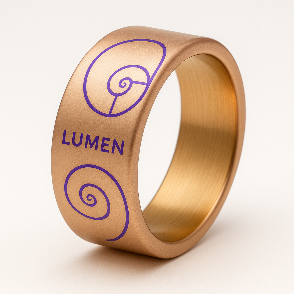LUMEN Titanium Rose Gold Cuff