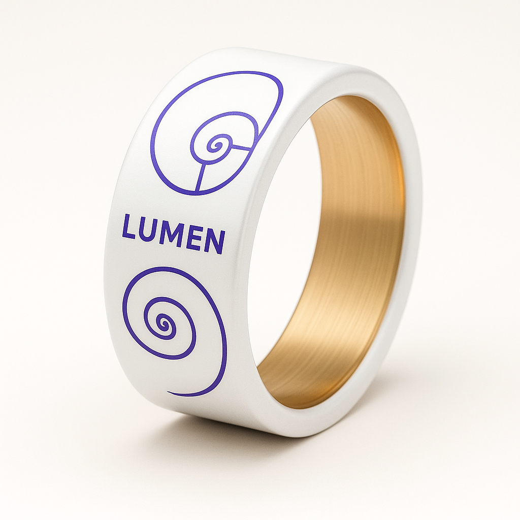 LUMEN Titanium White Cuff